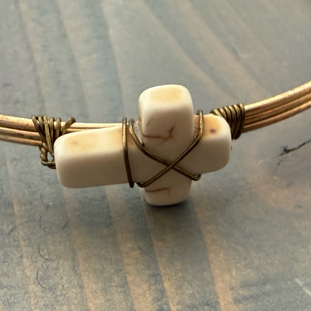 Handcrafted Wire Bangle Bracelet - image 4